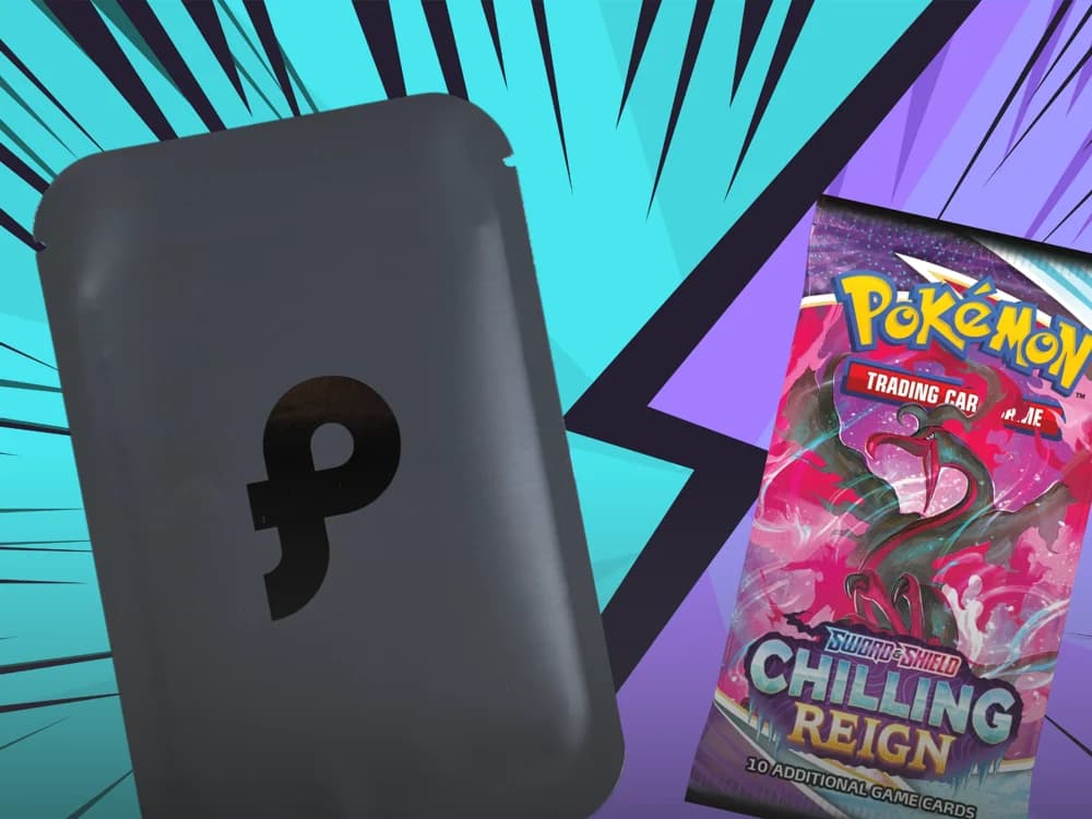 A Phynite pack beside a booster pack