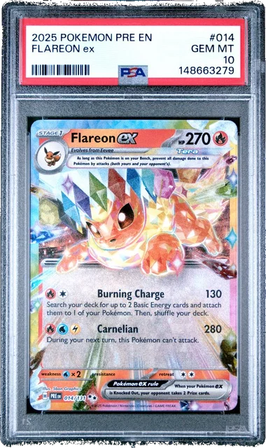Flareon Ex PSA 10