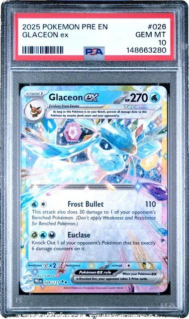 Glaceon Ex PSA 10