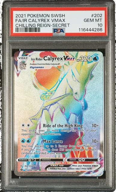 Calyrex Vmax Secret PSA 10