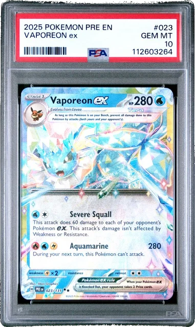 Vaporeon EX PSA 10
