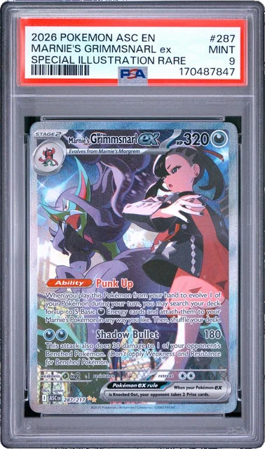 Marnie's Grimmsnarl PSA 9