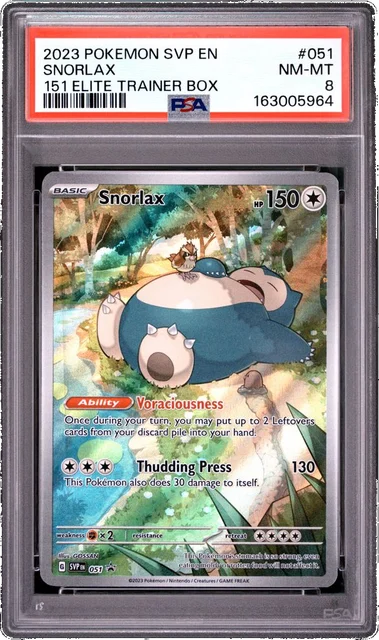 Snorlax PSA 8