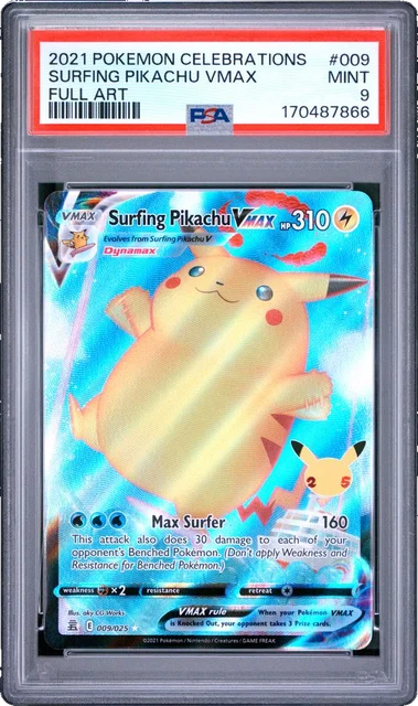 Surfing Pikachu Vmax PSA 9